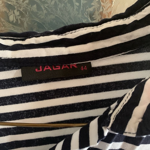 JAGAR 100% COTTON BUTTON DOWN SHIRT 18” PTP - Picture 5 of 8